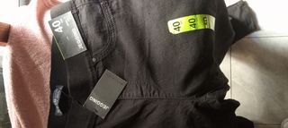 Pantalones Jeggings Mujer Talla L/40/12 Negro