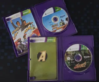 Juegos Xbox 360 Kinect Joy Ride y Kinect Adventure