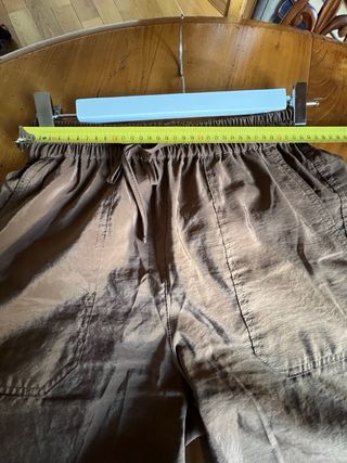 Pantalón Zara Marrón Chocolate Talla XS