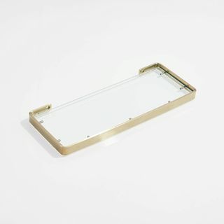 Estante Baño Cristal Oro Mate 55cm
