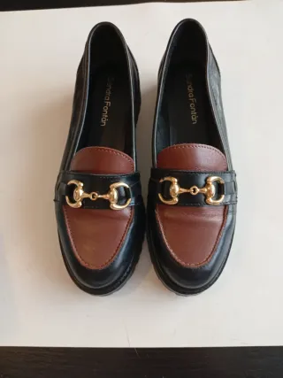 Zapatos Sandra Fontán Negros y Marrones