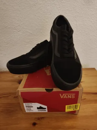 Vans Old Skool Platform Negras