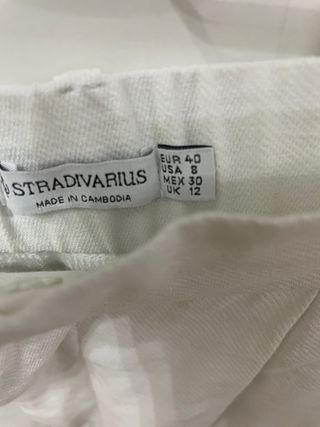 Pantalón corto blanco