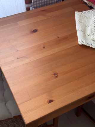 Mesa comedor madera con 4 sillas