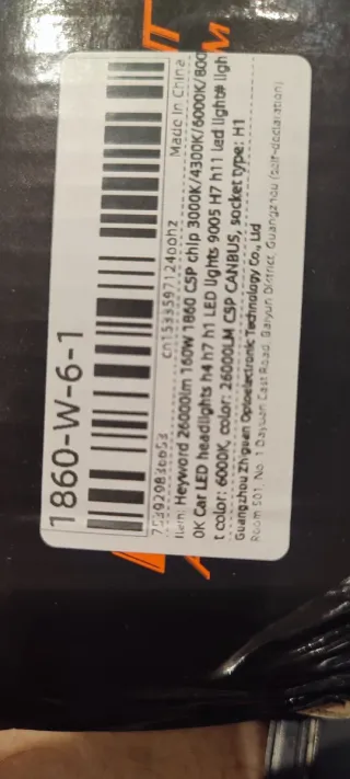 Lámparas LED H1 Coche 6000k