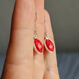 Pendientes Plata 925 Coral