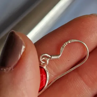 Pendientes Plata 925 Coral