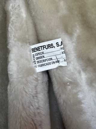 Abrigo de piel porcino original