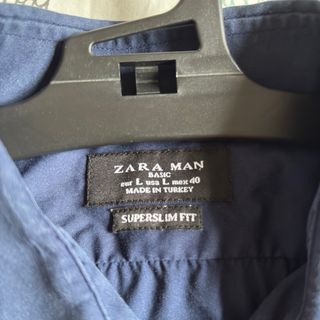 Camisa Zara Súper Slim Fit Talla L