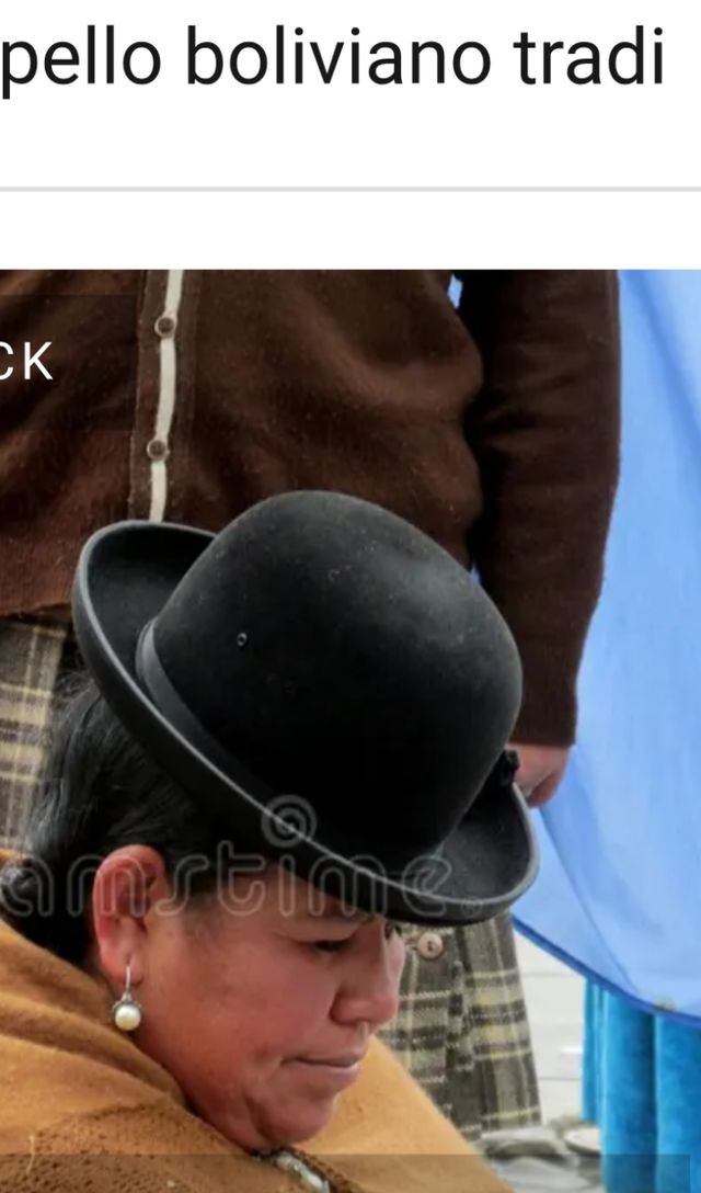 Bombín Boliviano Negro Mujer