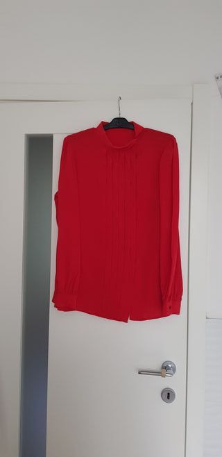 Camicia vintage anni 80 rossa taglia S/M