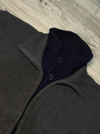 Jersey Adolfo Dominguez gris con cremallera