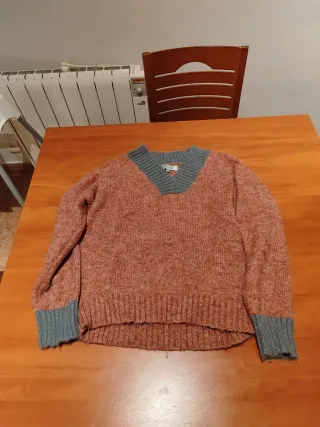Jersey rosa y gris