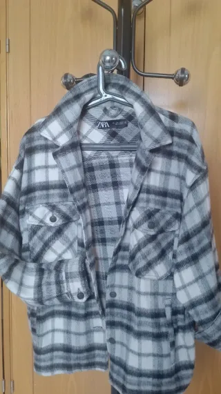 Abrigo Zara cuadros M