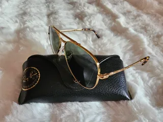 Gafas Ray-Ban Aviator Doradas Verdes
