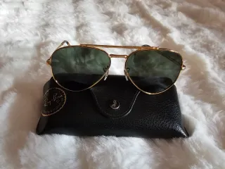 Gafas Ray-Ban Aviator Doradas Verdes