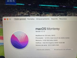 MacBook Air 13 8GB Plata