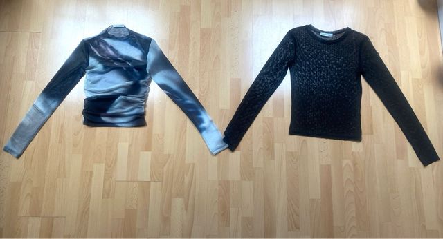 Lote 2 Camisetas mujer transparentes Nueva