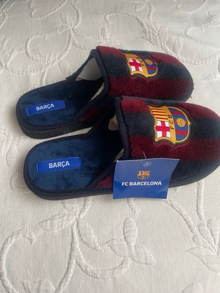 Zapatillas Casa Barça FCB Azul/Rojo