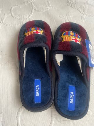 Zapatillas Casa Barça FCB Azul/Rojo