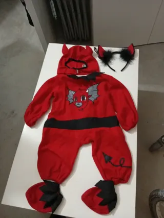 Disfraz de Demonio Bebé Rojo