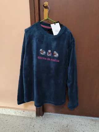 Pijama coralina niño azul