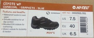 Zapatillas montaña HiTec 40 color gris