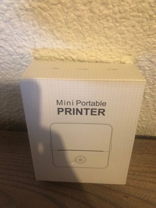 Mini Impresora Portátil Blanca