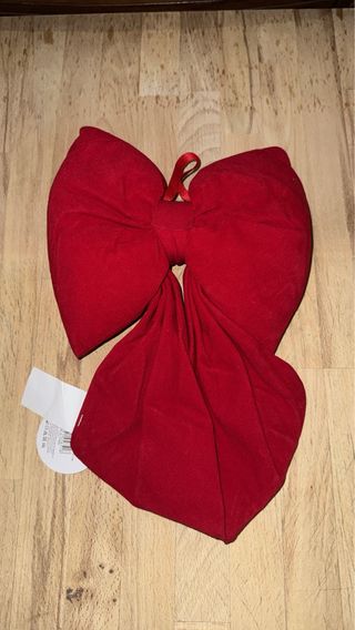 Fiocco Natalizio Rosso Velluto 22cm 