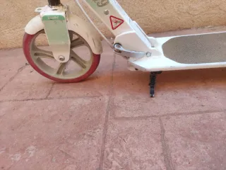 Patinete Oxelo Mid 9 plegable blanco-rosa