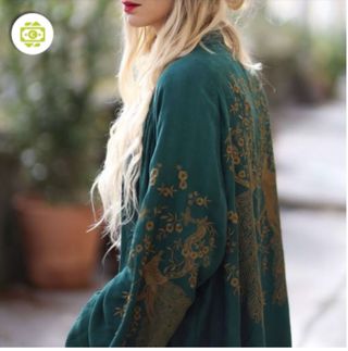 Kimono Zara bordado boho talla única