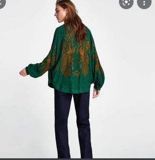 Kimono Zara bordado boho talla única