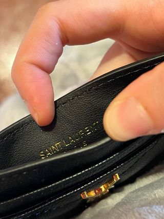 Monedero YSL Negro