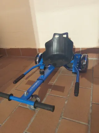 Patinete eléctrico Hoverboard con Asiento Azul