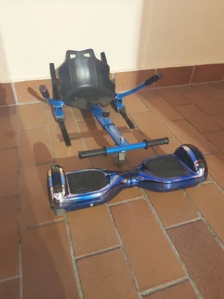 Patinete eléctrico Hoverboard con Asiento Azul