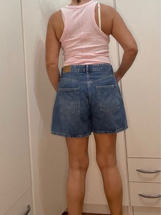 Pantalón corto vaquero azul