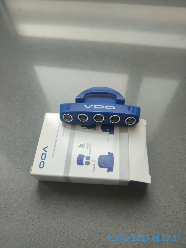 Linterna VDO azul con 5 luces LED