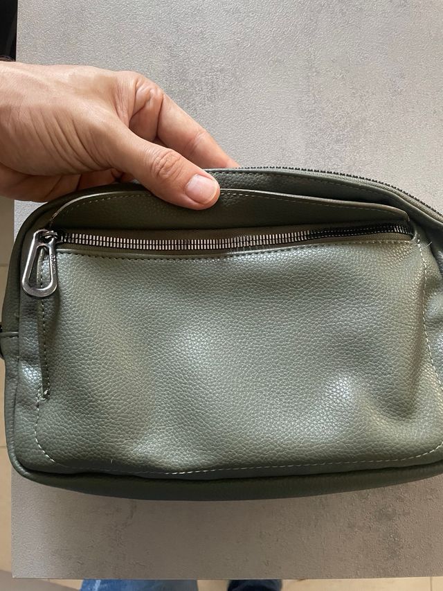 Neceser Carpisa Piel Verde Caqui 26x15 cm