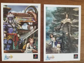 Pack 2 Postales Final Fantasy X PlayStation