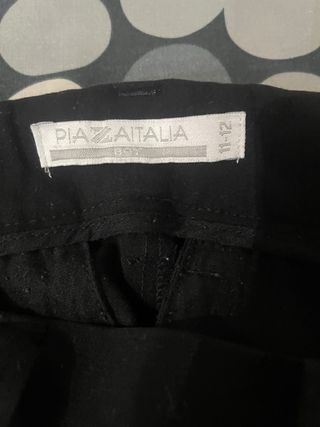 Pantaloni eleganti neri con zip