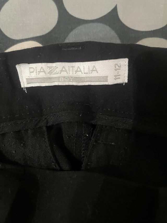Pantaloni eleganti neri con zip