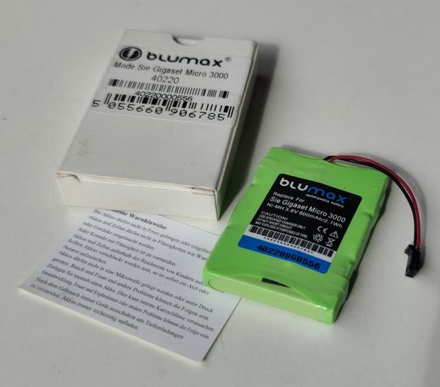Batteria BLUMAX Siemens Gigaset Micro 3000 | 3,6 V