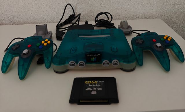 Nintendo 64 clear blue con mod RGB