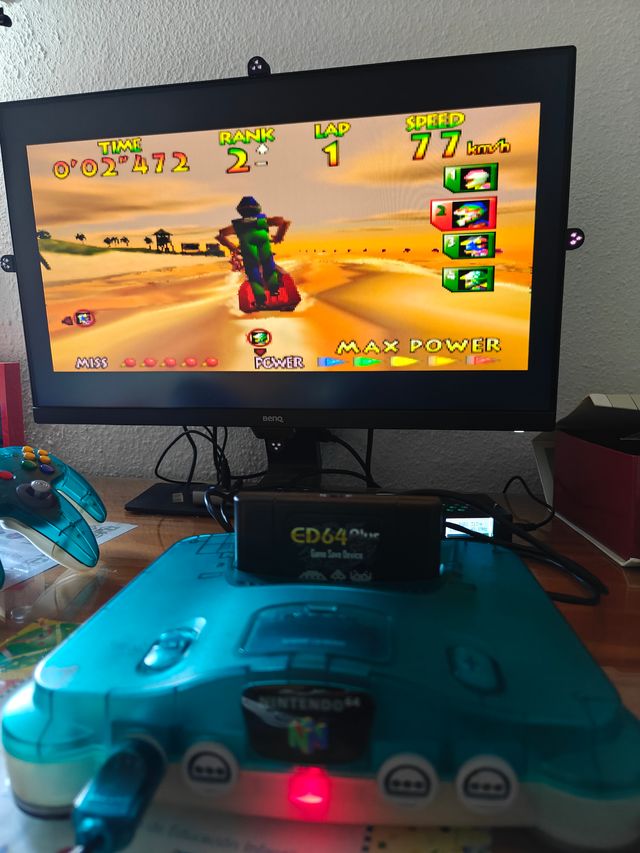 Nintendo 64 clear blue con mod RGB