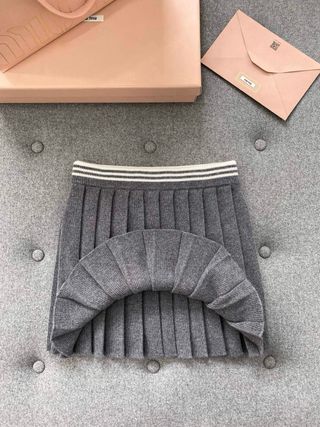Falda Miu Miu gris original 
