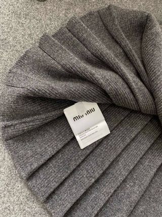 Falda Miu Miu gris original 