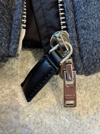 Chaleco Abrigo Prada Gris