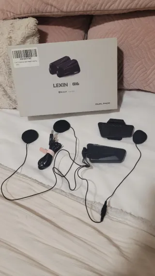 Intercomunicador Casco Moto Bluetooth Lexin