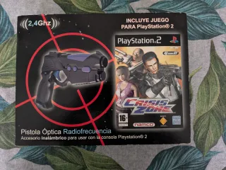 Pistola 4Gamers Radiofrecuencia PS2 + Crisis Zone