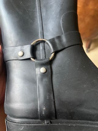 Botas de agua mujer negras